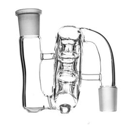 14mm Glas Ash Catcher Recycler Reclaim Catcher For Hookahs Bong 14mm Glas Ashcatcher Percolator Bong Water Pijp Op voorraad