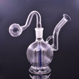 14mm Joint Female Glass Beaker Bongs Oil Burner Pipe Hookahs Arm Tree Perc Percolator Smoke Water Pipe Dab Rigs Thick Smoking Oil Rig with Banger Oil Nail Pipe and Bowl
