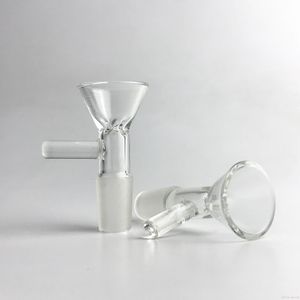 14 mm mannelijke glazen kom heldere dikke pyrex glazen kom met 3 arm stophandgreep handkommen voor glazen bong