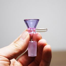 14mm Mannelijke Glas Olie Burner Pijp Pyrex Tabak Kommen Hookah Shisha Bongs Adapter Groen Blauw Paars Zwart Grijs Dikke Buizen Duidelijke Roken Buizen Voor Rokers Groothandel