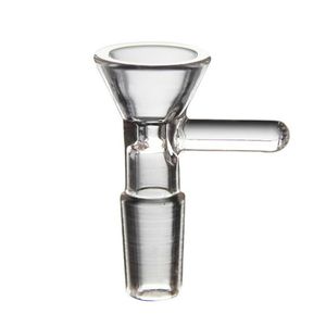 14mm joint mâle bols en verre transparent Pyrex tuyau en verre épais tabac clair narguilé Shisha Bongs adaptateur artisanat fumer tube herbe sèche tuyaux de brûleur à mazout pour les fumeurs