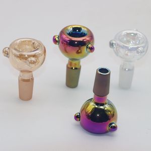 Recién llegado, cuencos de vidrio con revestimiento masculino de 14 mm para cachimbas, agua colorida, Bong, plataformas Dab, cuenco para fumar hierba seca