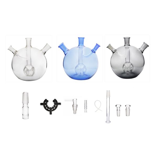 Kit de adaptador de vidrio Bong de tubería de agua Mega Globe Mk2 de 14 mm para Arizer solo 2 air 2 max