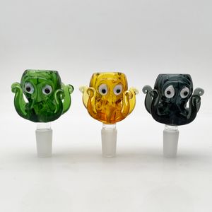 14 mm Octopus glazen bong accessoires kom Hoge kwaliteit kleine glazen kom voor volwassenen 3 stuks