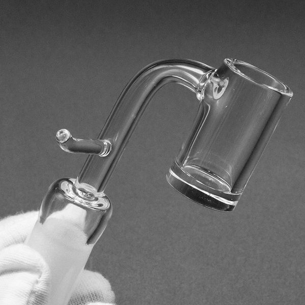 Hot Seling 14mm quartz enail clous sans dôme s'adapter à une bobine de 20mm avec un clou mâle femelle 90° joint quart banger pour plates-formes pétrolières bongs en verre
