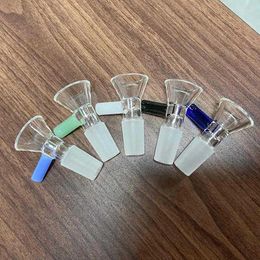 Verrerie de laboratoire scolaire de 14mm Joint en verre Borosilicate Diapositive transparente Bol mâle avec poignée Type d'entonnoir Outil de chimie