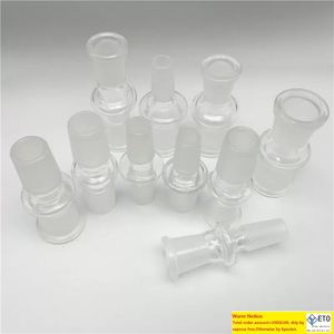 14 mm tot 18 mm mannelijke vrouwelijke glazen gewrichtsadapter voor olierigs glazen bongadapters met molen mondbongadapteromvormer