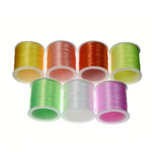 14 colores opcionales Life Flex Flex Shiny Spandex Fly Tying Pierras de goma 0.8 mm Uglúbles de hilo dañado para moscas secas Ninfas Materiales