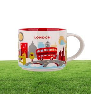 14 oz Capacité en céramique City Mug Cities British Metter Mug tasse avec boîte d'origine London City1877527