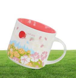 14oz capaciteit keramische stad mug Japan Cities Coffee Mugs Cup met originele box2976763