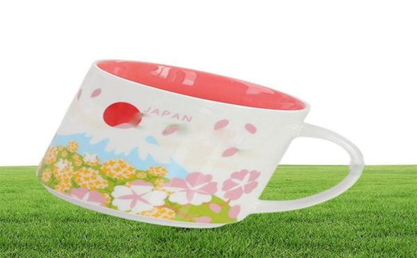 Capacité de 14 oz en céramique City Mug Japan Cities Coffee Mugs tasse avec Box9777212