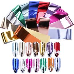 14 -stcs Charm Folies voor nagel holografische overdrachtfolie wraps sticker sticker sticker sticker starry paper manicure decor set nail art tips