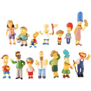 14pcs Simpsons Cartoon Action Figuras Joys