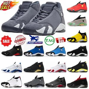 14s 14 Basketbalschoenen voor heren Flint Grijs Zwart Wit Panda Mineral Teal Laney Gym Blue Candy Cane University Rode Lipstick Fortune Thunder Gonger Sneakers Trainers