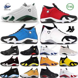 14s Zapatillas de baloncesto Jumpman 14 Mans Jodens Light Graphite Black University Metallic Silver Thunder Negro Blanco ÚLTIMO DISPARO J1s Zapatillas de deporte de diseño Corredor al aire libre