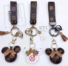 14 estilo Diseñador Keychain Luxury Mens Keyring Gold Buckle Lanyard Carta de llave Mujeres Menores Portachiavi CAR CUERO DE CUERO Classic Keychins Diseñador