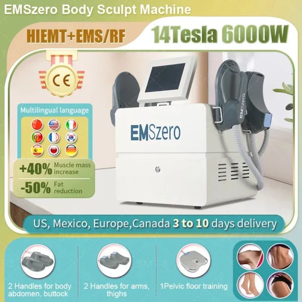 2023 Nouveau Emszero Hi-emt RF Machine EMS Body Sculpt 14Tesla 6000W Pour Salon Muscle Massage Equipment Stimulator Shaping CE Certificate