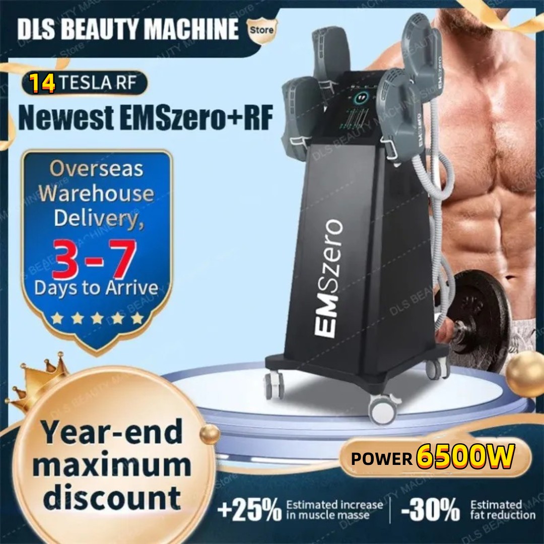 14Tesla DLS-Emslim Elektromagnetyczna maszyna do kształtowania ciała Emszero 6500W Stymulator mięśniowy Maszyna piękności tłuszczu