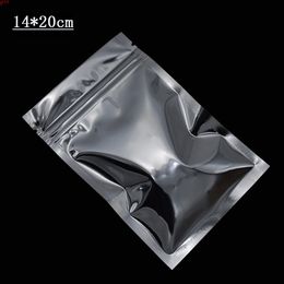 14x20cm Wholesale Mylar Ziplock Food Bag Self Seal Metallic Package voor waterdichte opslag met rits 1000pcshigh quatity