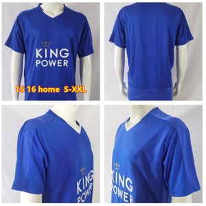 15 16 Leicester Soccer Jerseys BARNES Tielemans VARDY MADDISON IHEANACHO AYOZE NDIDI DAKA LOOKMAN 15 16 City Home Vardy Football Uniformes Hommes Shirt Top