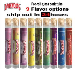 18*120mm Dankwoods verre liège pré-rouleau tube autocollants DANKDOODS Packwoods rouleau emballage