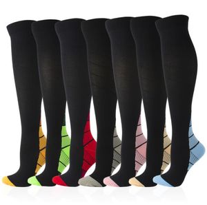 15-20 Mmhg haute qualité unisexe chaussettes de Compression genou haute varices chaussettes infirmière médicale chaussettes de Compression bas