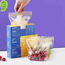 Bolsas reutilizables para alimentos y verduras, contenedor de mantenimiento fresco, bolsa sellada para congelar, accesorios de cocina, almacenamiento con cremallera a prueba de fugas, 15/25/30 Uds.