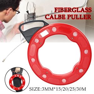 Tiler de câble professionnel en fibre de verre 15-30 mètres Fiberglass Fibergol Tople Flexible Fish Fish Ruban de poisson portable Conduit Reel Conduit Fil de traction