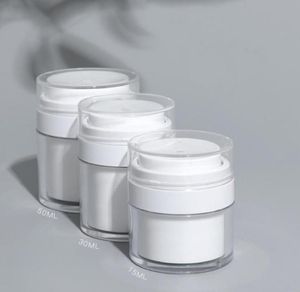 15 30g Bouteille cosmétique sans air simple Air 50g Jar de crème vide acrylique Cosmetics Pump Lotion Container SN43113896876