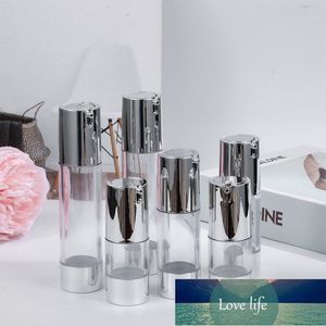 15/30 ml reizen containers lege fles hervulbare shampoo lotion squeeze jar plastic clear airless pump dropship make-up tool