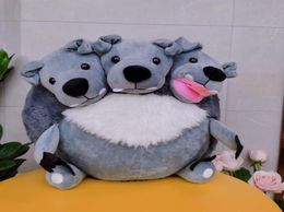 15 40 cm Squishable Cerberus Three Headed Dog Plush Stuffed Animal Toys Gloednieuw Oringal27162759632