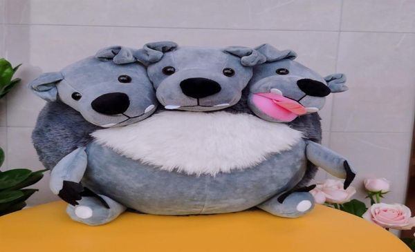 15 40 cm Cerbère écrasable chien à trois têtes en peluche jouets en peluche tout neuf Oringal27163346511