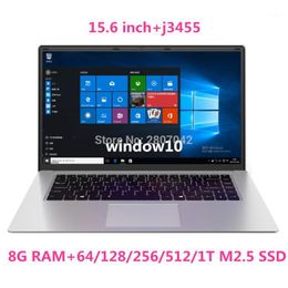 15.6 Inch Student Laptop 8 GB RAM 64 GB 128 GB 256GB 512GB 1T SSD Notebook J3455 Quad Core Ultrabook met Webcam Bluetooth WiFi1