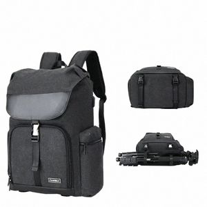 15,6 'PC Sac à dos Sacoche pour appareil photo POUR CANON NIKON SONY PENTAX PANASONIC SONY Sac pour ordinateur portable Sac de voyage X91m #