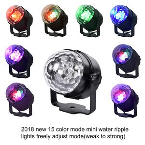 LED -effecten 15 Kleur Kristal Kleine Magic Ball Light Mini Stage Bruiloften Verjaardagsfeestjes Kerstbalken