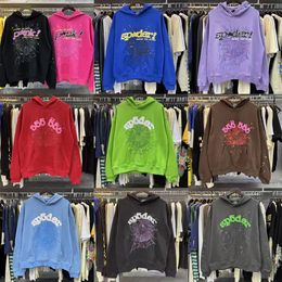 15 COULEUR hommes femmes sweat à capuche veste web Sweat Spiders 555 sweat à capuche araignée lpm taille américaine S-2XL Sweat à capuche araignée rose sweat à capuche araignée Young Thug sp5der survêtement à capuche 55555