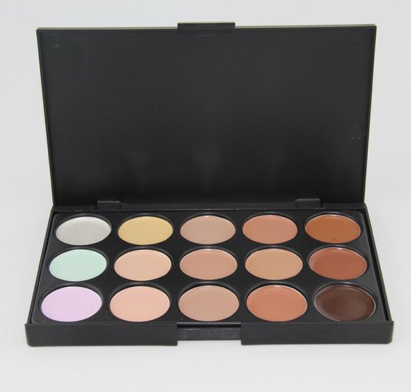 15 couleurs Corpeau de base du fond de fond de contour Palette de maquillage à la crème Palette pro pour le salon Party Wedding Daily 0061MU2699555