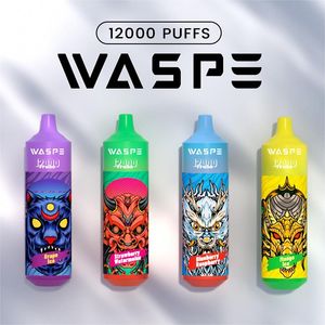 15 kleuren Hot Selling Waspe vape bladerdeeg 12000 Wegwerp Vape bladerdeeg 12k E-sigaar Bladerdeeg Bar Vapor Vapes Pen 20ML Olie 650mah oplaadbare RGB licht