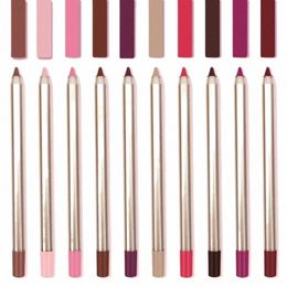 15 kleuren Lipliner Meerkleurig Waterdicht Lg-blijvend pigment Private Label Lip Liner Aangepaste bulk make-up potlood Alle lippentinten 74sT #