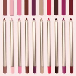 15 couleurs lipliner multicolore imperméable pigment longue durage étiquette privée crayon de maquillage en vrac personnalisé toutes teintes de lèvres