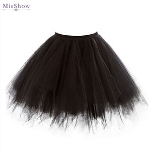 Mini jupes gothiques Tutu, 15 couleurs, sous-jupes de Ballet, 5 couches, jupe en Tulle Rockabilly pour Costume Cosplay noël Halloween