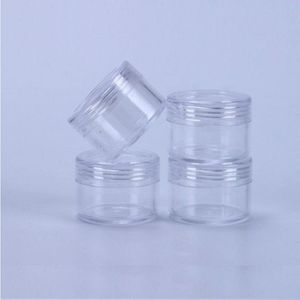 Couvercle à vis en plastique rechargeable de 15 grammes avec base transparente, pots vides en plastique pour bouteilles de poudre à ongles, conteneur d'ombre à paupières Vpbn