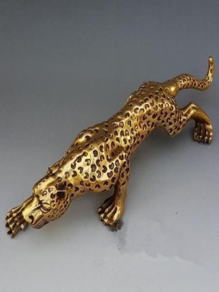 Escultura de bronce de leopardos Art Deco de 15 pulgadas, estatua de panteras cubismo 9975652