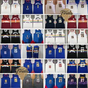 15 Jokic 27 Jamal Murray Jersey Cousu New City Basketball Jerseys Michael Porter Jr. Aaron Gordon Allen Carmelo Iverson Anthony Mutombo short Finals Finals Patch