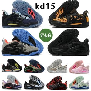 15 Kd Durant Heren Basketbalschoenen Heren Kds 15S Xv Bred Tante Parel Roze Zwart Wit Charles Douthit Paars Kevin Durant Roya s S