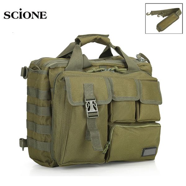 15 '' Molle Military Laptop Bag Tactical Computer Mochila Messenger Fanny Belt Shouder Bags Camping Outdoor Sports Pack XA672WA T190922