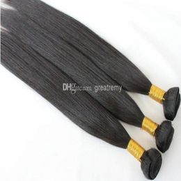 10% korting op Europees Menselijk Haar Weave 3bundles Remy European Hair Extensions Natural Color Silky Straight Greatremy Drop Shipping