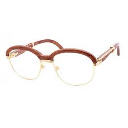 15% KORTING Zonnebril Vintage Houten Dames Heren Wrap Heldere glazen Gafas voor Club en Driving Round Retro Shades Eyewear Goggles Kajia Nieuw