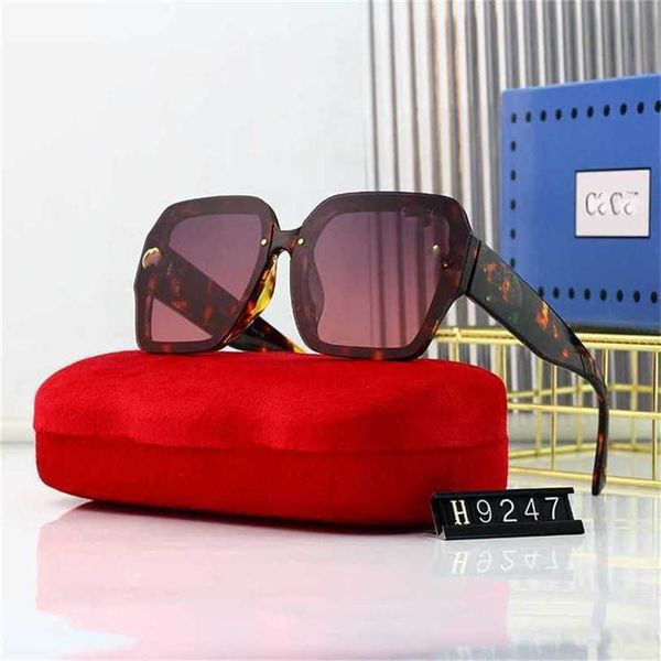 15% de descuento al por mayor de letras G para mujeres, gafas de sol de uñas de un metro vertical, versión coreana, grandes, adelgazantes, resistentes a los rayos UV, cara redonda, red, rojo, mismo estilo