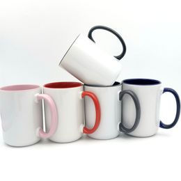 Tasses de sublimation de 15 oz tasses vierges pour tasses à café bricolage Tazas para avec boîte cadeau blanc individuel